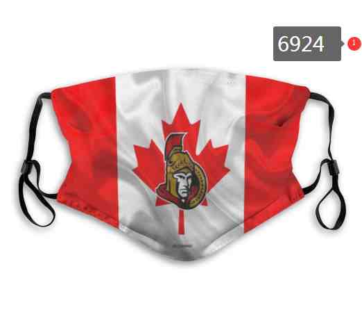 Ottawa Senators  NHL Hockey Teams Waterproof Breathable Adjustable Kid Adults Face Masks  6924