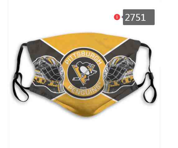 Pittsburgh Penguins NHL Hockey Teams Waterproof Breathable Adjustable Kid Adults Face Masks  2751