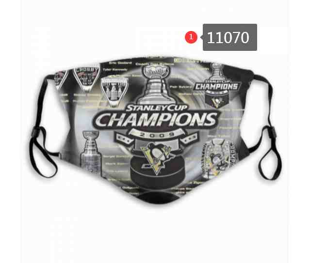 Pittsburgh Penguins NHL Hockey Teams Waterproof Breathable Adjustable Kid Adults Face Masks  11070