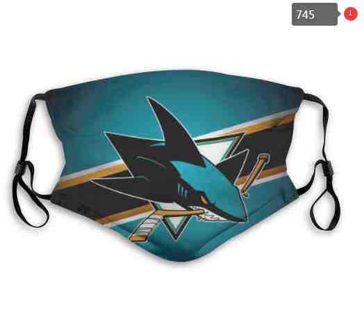 San Jose Sharks NHL Hockey Teams Waterproof Breathable Adjustable Kid Adults Face Masks  745