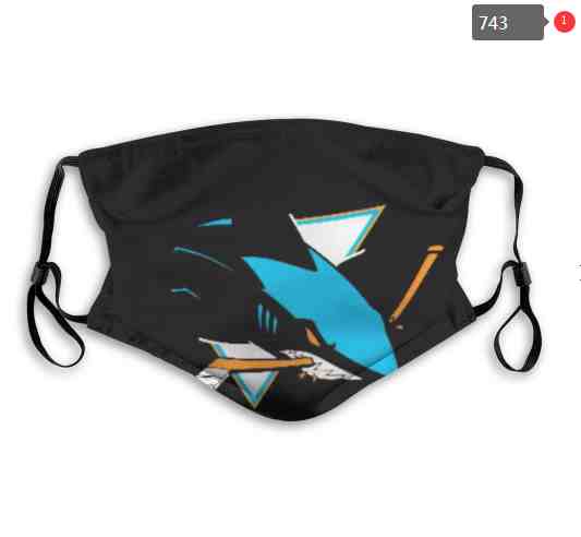 San Jose Sharks NHL Hockey Teams Waterproof Breathable Adjustable Kid Adults Face Masks  743