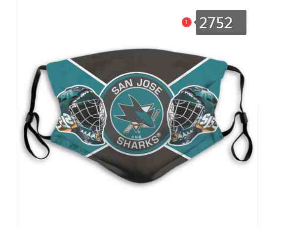 San Jose Sharks NHL Hockey Teams Waterproof Breathable Adjustable Kid Adults Face Masks  2752