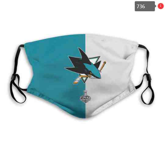 San Jose Sharks NHL Hockey Teams Waterproof Breathable Adjustable Kid Adults Face Masks  736