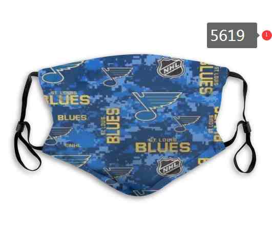 St. Louis Blues  NHL Hockey Teams Waterproof Breathable Adjustable Kid Adults Face Masks  5619