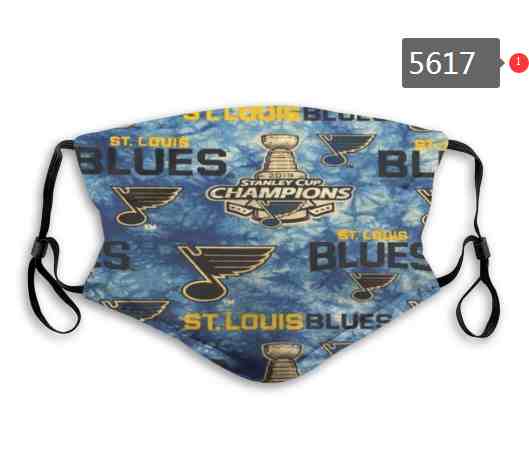 St. Louis Blues  NHL Hockey Teams Waterproof Breathable Adjustable Kid Adults Face Masks  5617