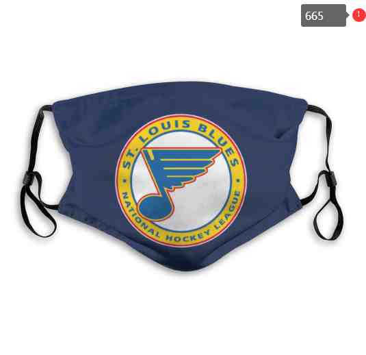 St. Louis Blues  NHL Hockey Teams Waterproof Breathable Adjustable Kid Adults Face Masks  665