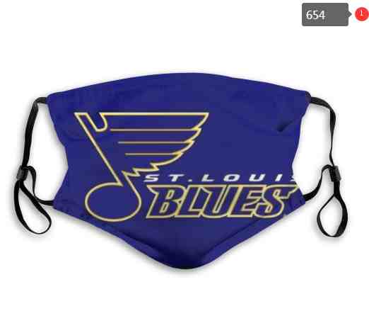 St. Louis Blues  NHL Hockey Teams Waterproof Breathable Adjustable Kid Adults Face Masks  654