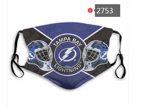 Tampa Bay Lightning  NHL Hockey Teams Waterproof Breathable Adjustable Kid Adults Face Masks  2753