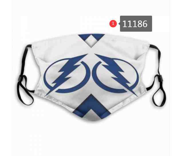 Tampa Bay Lightning  NHL Hockey Teams Waterproof Breathable Adjustable Kid Adults Face Masks  11186