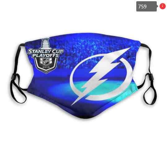 Tampa Bay Lightning  NHL Hockey Teams Waterproof Breathable Adjustable Kid Adults Face Masks  759