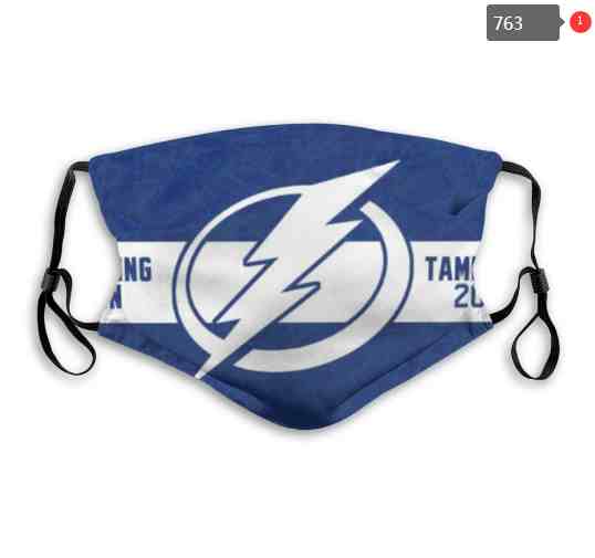 Tampa Bay Lightning  NHL Hockey Teams Waterproof Breathable Adjustable Kid Adults Face Masks  763