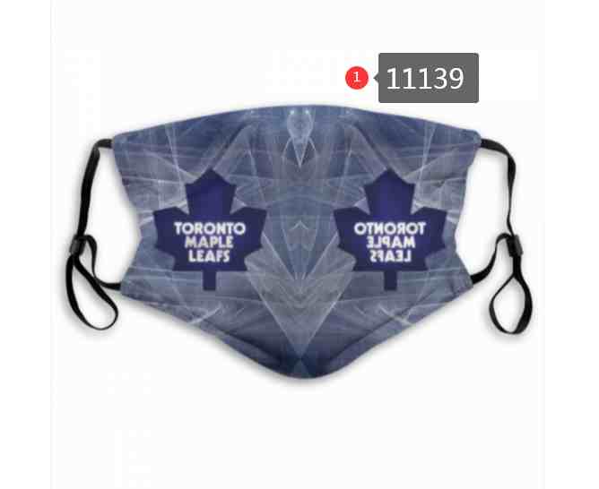 Toronto Maple Leafs  NHL Hockey Teams Waterproof Breathable Adjustable Kid Adults Face Masks  11139