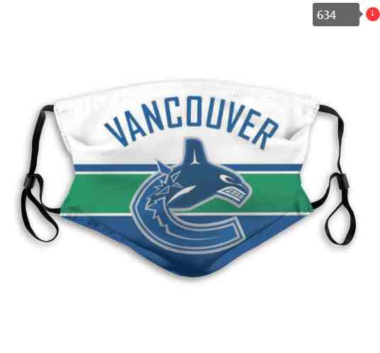 Vancouver Canucks  NHL Hockey Teams Waterproof Breathable Adjustable Kid Adults Face Masks  634
