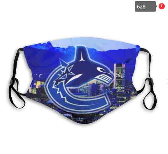 Vancouver Canucks  NHL Hockey Teams Waterproof Breathable Adjustable Kid Adults Face Masks  628