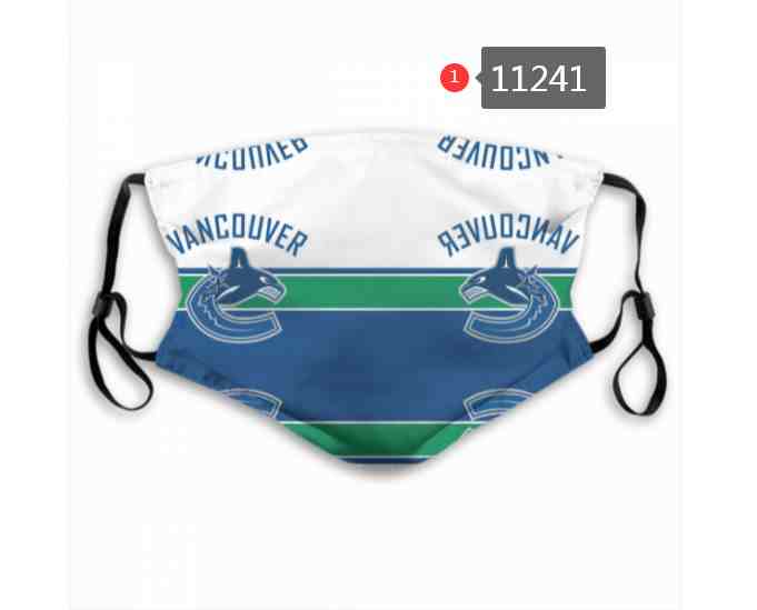 Vancouver Canucks  NHL Hockey Teams Waterproof Breathable Adjustable Kid Adults Face Masks  11241