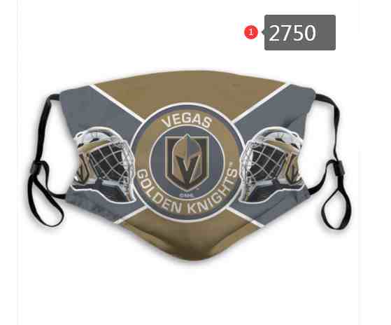 Vegas Golden Knights NHL Hockey Teams Waterproof Breathable Adjustable Kid Adults Face Masks  2750