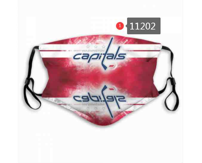 Washington Capitals NHL Hockey Teams Waterproof Breathable Adjustable Kid Adults Face Masks  11202