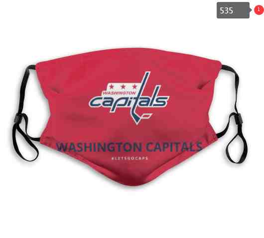 Washington Capitals NHL Hockey Teams Waterproof Breathable Adjustable Kid Adults Face Masks  535