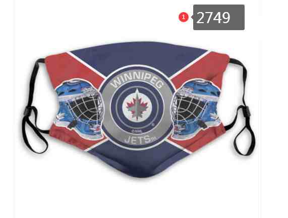 Winnipeg Jets  NHL Hockey Teams Waterproof Breathable Adjustable Kid Adults Face Masks  2749