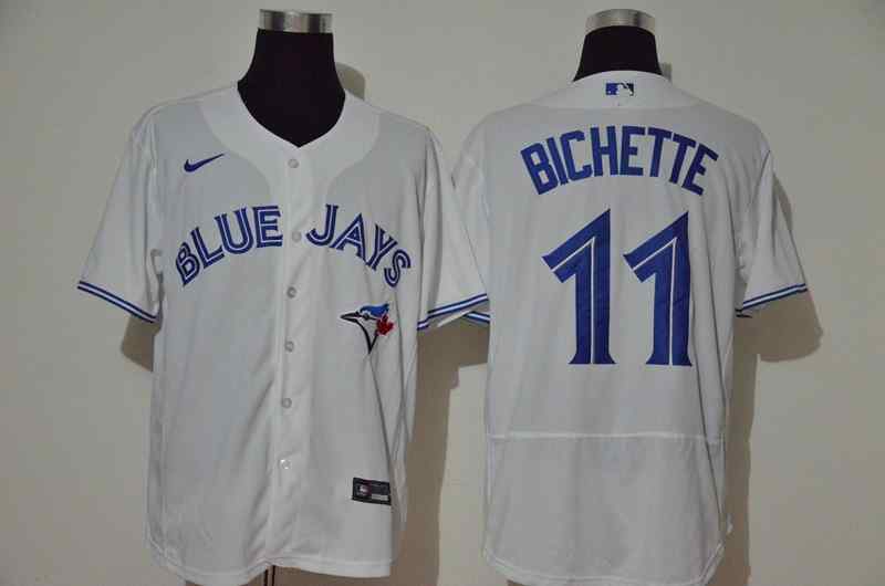 Blue Jays 11 Bo Bichette White 2020 Nike Cool Base Jersey