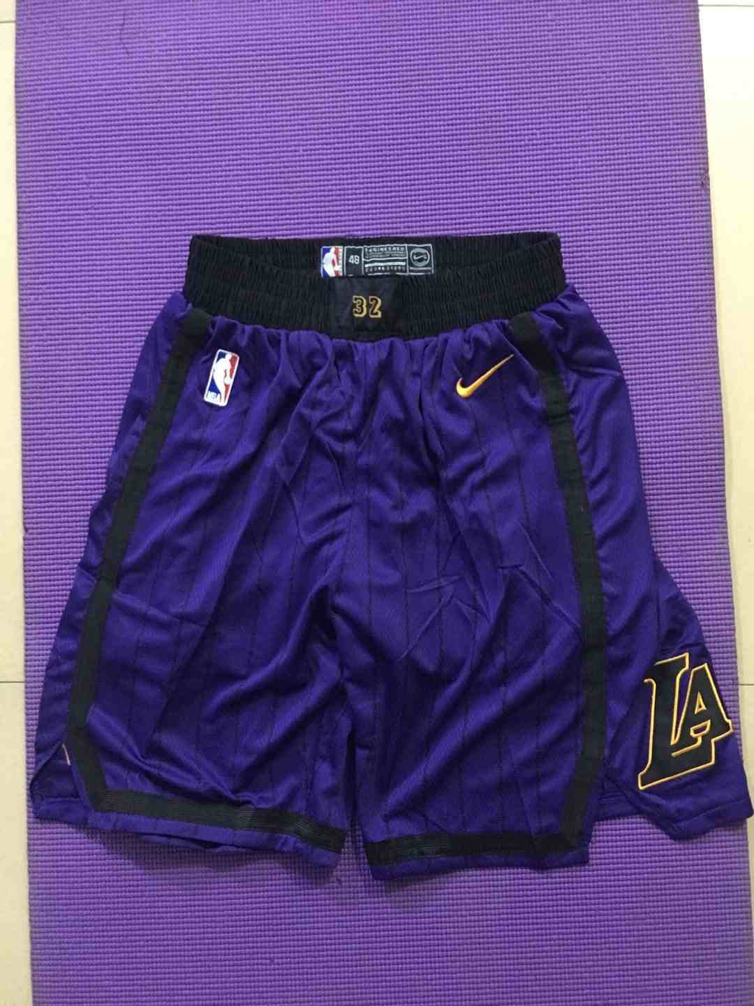 Lakers Purple City Edition Nike Swingman Shorts