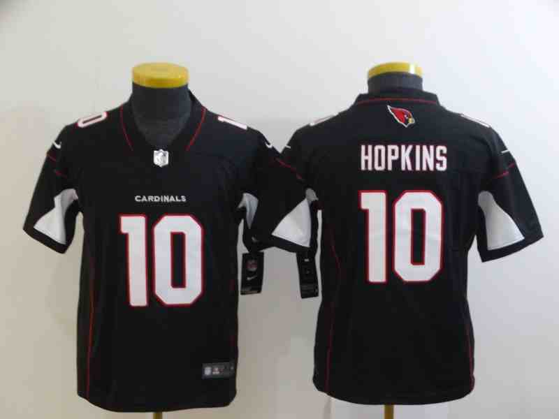 Youth Arizona Cardinals #10 DeAndre Hopkins Black Vapor Limited Jersey