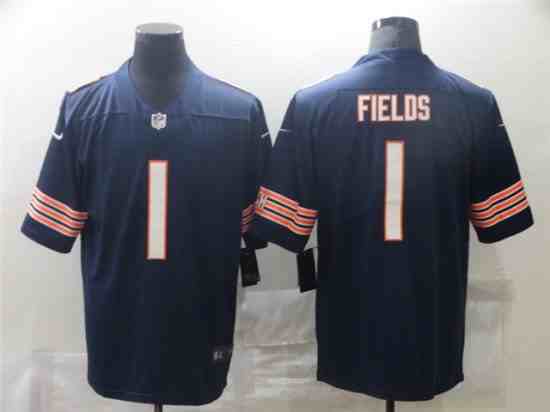 Youth Chicago Bears #1 Justin Fields Blue Vapor Limited Jersey