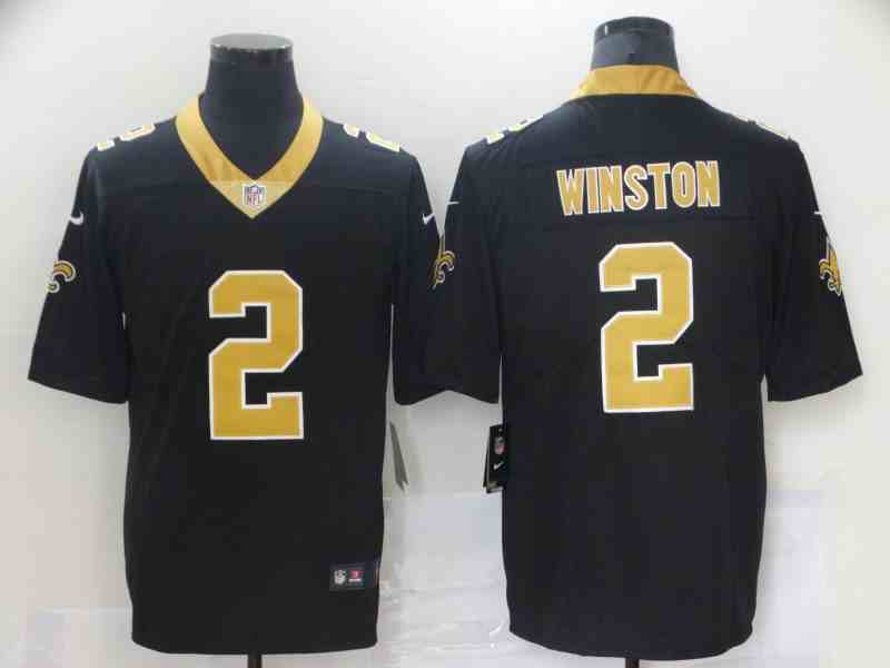Youth New Orleans Saints 2 Jameis Winston Black Team Color Stitched NFL Vapor Untouchable Limited Jerseys