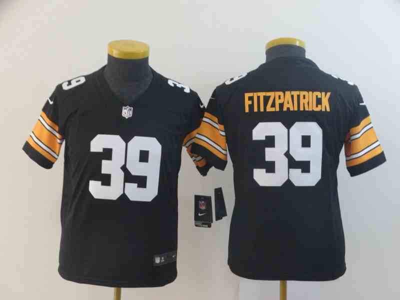 Steelers 39 Minkah Fitzpatrick Black Youth Vapor Untouchable Limited Jersey