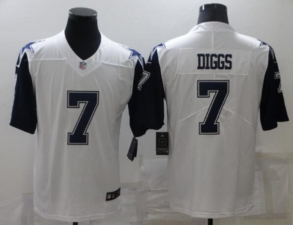 Men's Dallas Cowboys 7 Trevon Diggs White Thanksgiving 2021 Vapor Untouchable Stitched NFL Nike Limited Jersey
