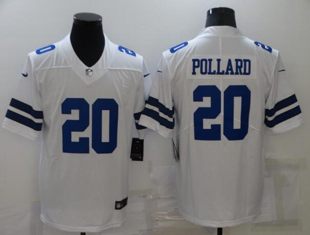 Nike Cowboys 20 Tony Pollard White Vapor Limited Jersey