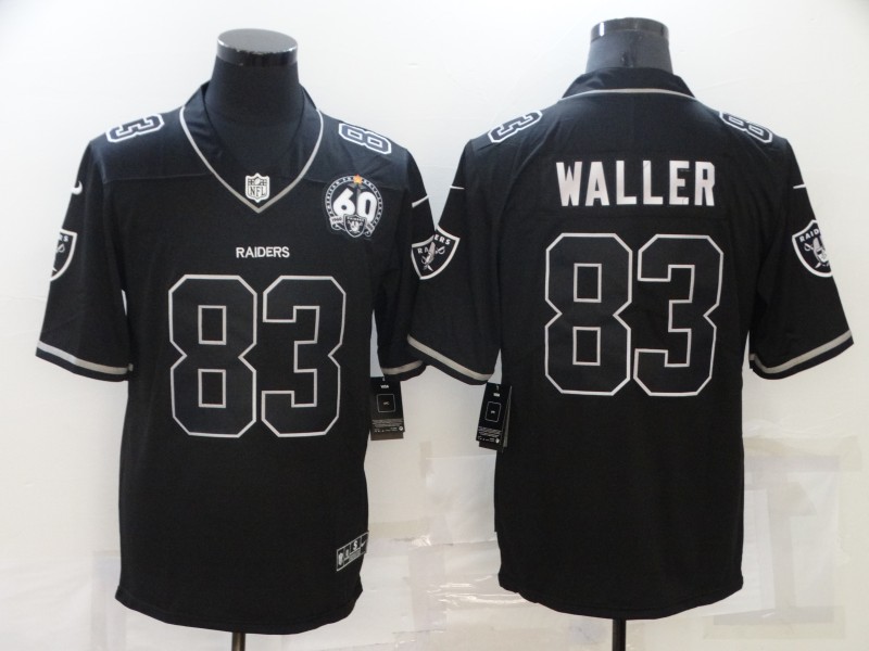 Men's Las Vegas Raiders 83 Darren Waller Black Shadow 2021 Vapor Untouchable Stitched Nike Limited Jersey