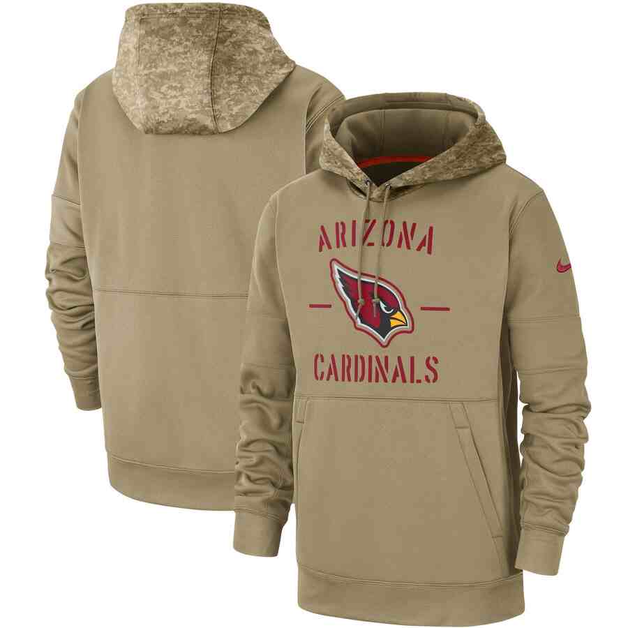 Men's Arizona Cardinals Nike Camo 2019 Salute To Service Therma Performance Pullover Hoodie