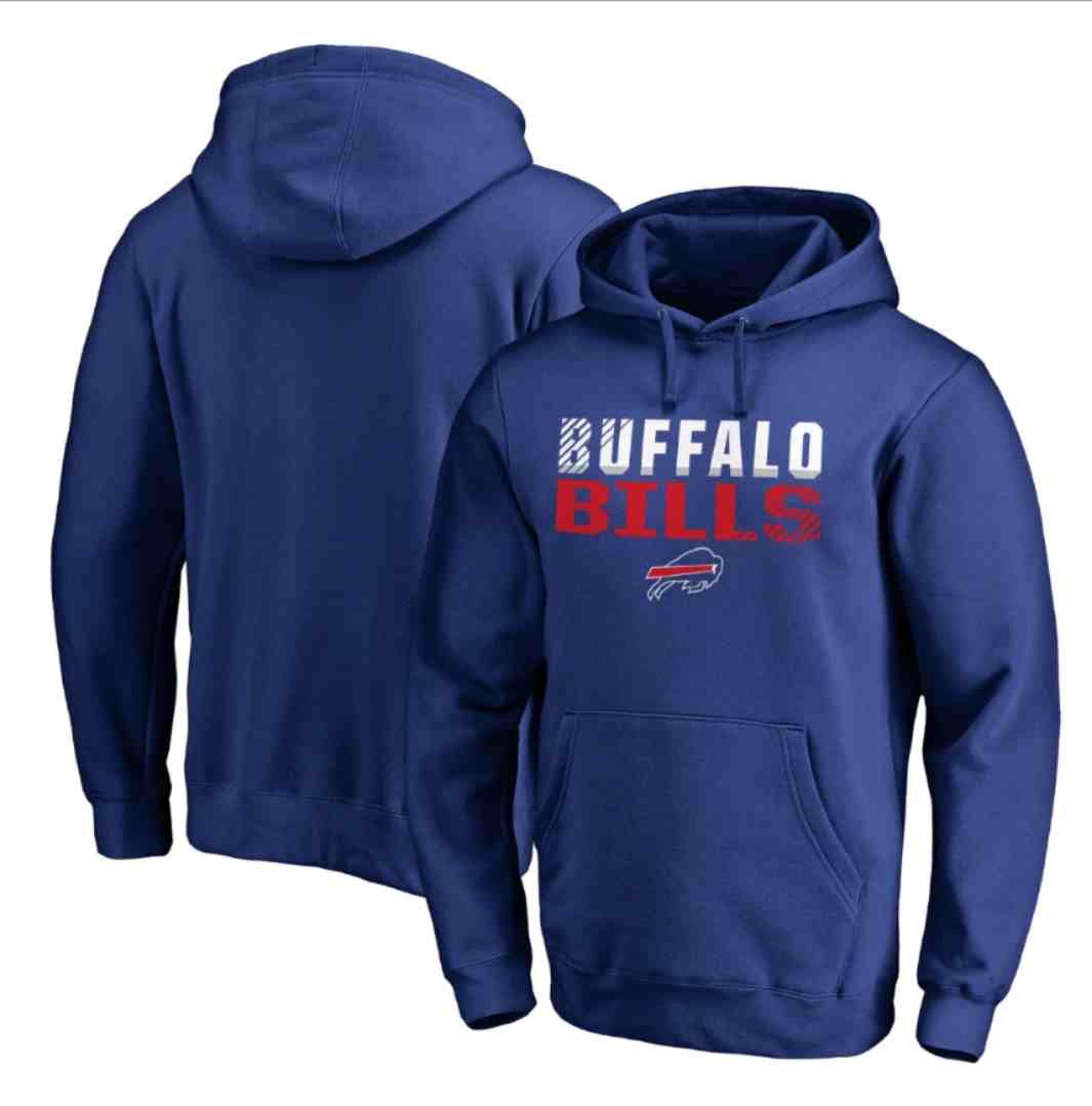 Men's Buffalo Bills Blue Sideline Circuit Pullover Performance Hoodie