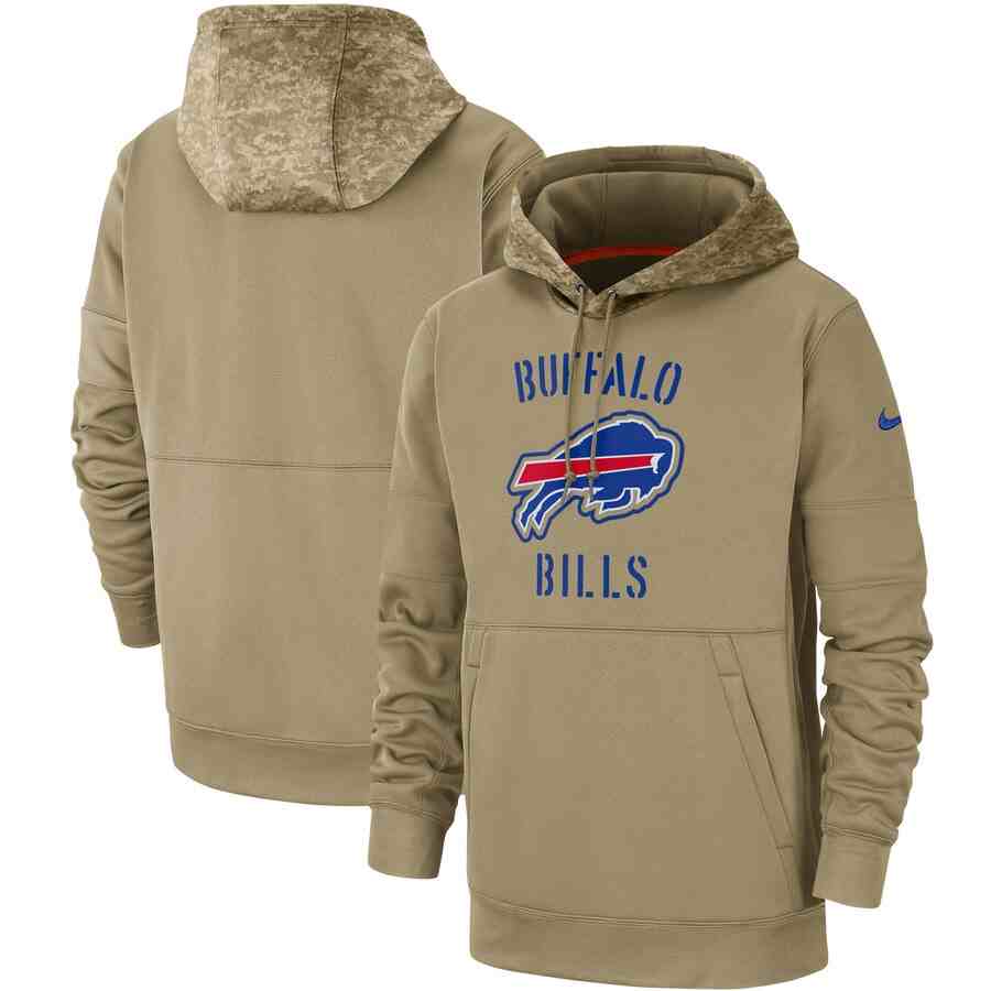 Men's Buffalo Bills Nike Camo 2019 Salute To Service Therma Performance Pullover Hoodie