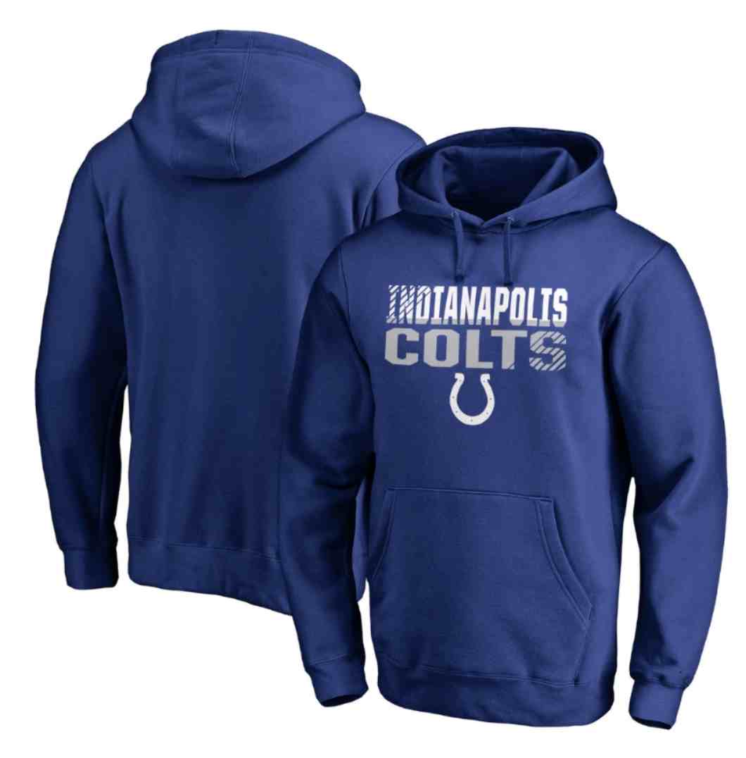 Men's Indianapolis Colts Sideline Circuit Anthracite Pullover Hoodie