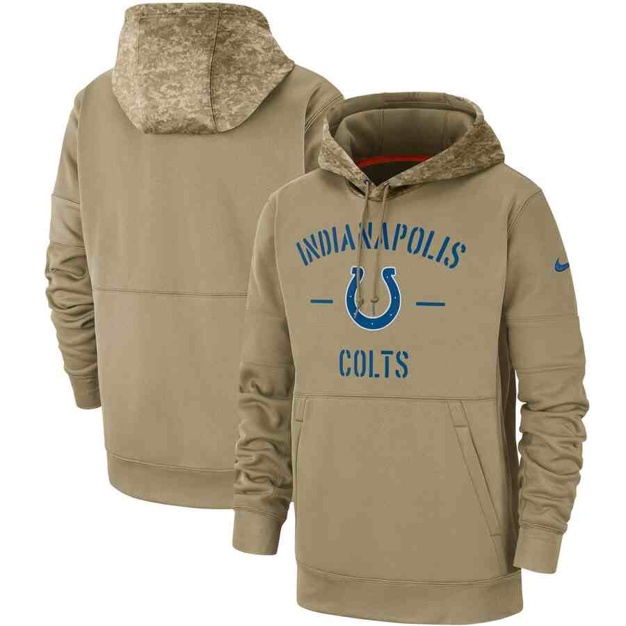 Men's Indianapolis Colts Nike Camo 2019 Salute To Service Therma Performance Pullover Hoodie