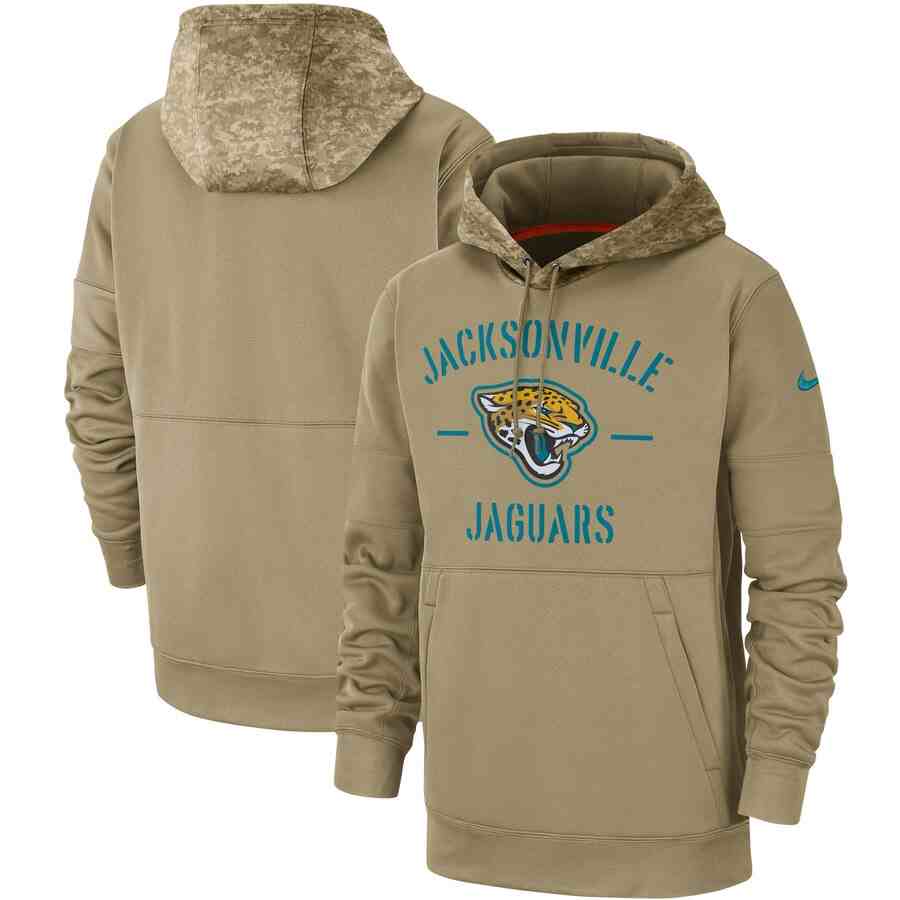 Men's Jacksonville Jaguars Nike Camo 2019 Salute To Service Therma Performance Pullover Hoodie