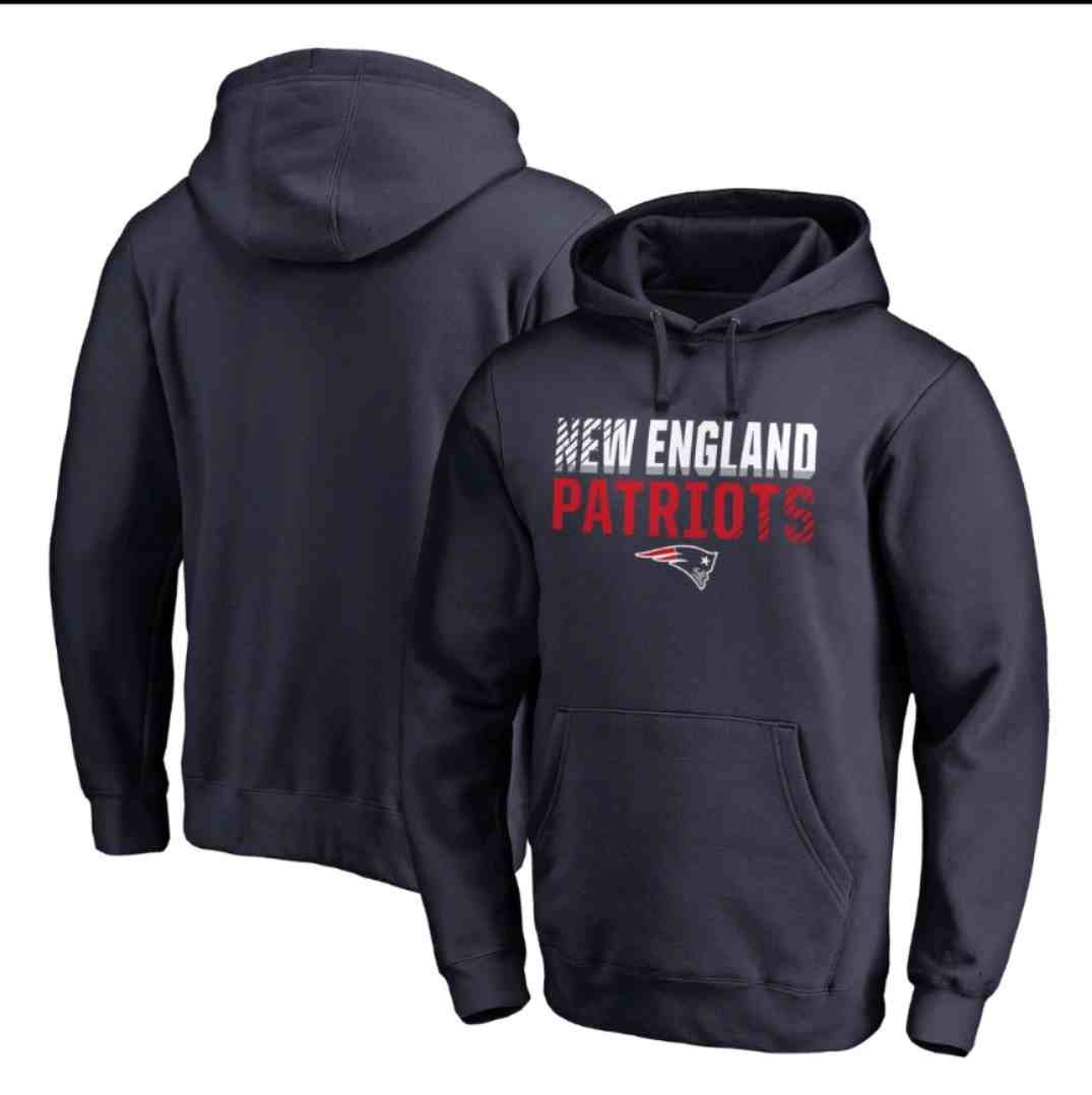 Men's New England Patriots Anthracite Sideline Circuit Pullover Performance Hoodie
