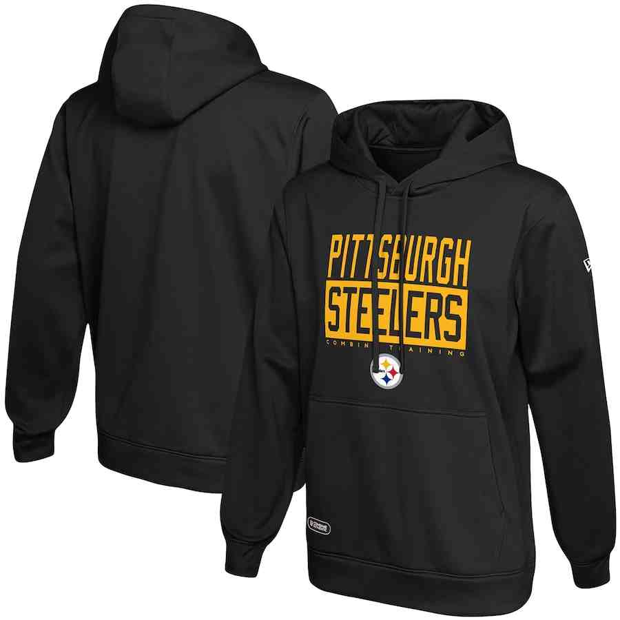 Pittsburgh Steelers Black School of Hard Knocks Pullover Hoodie