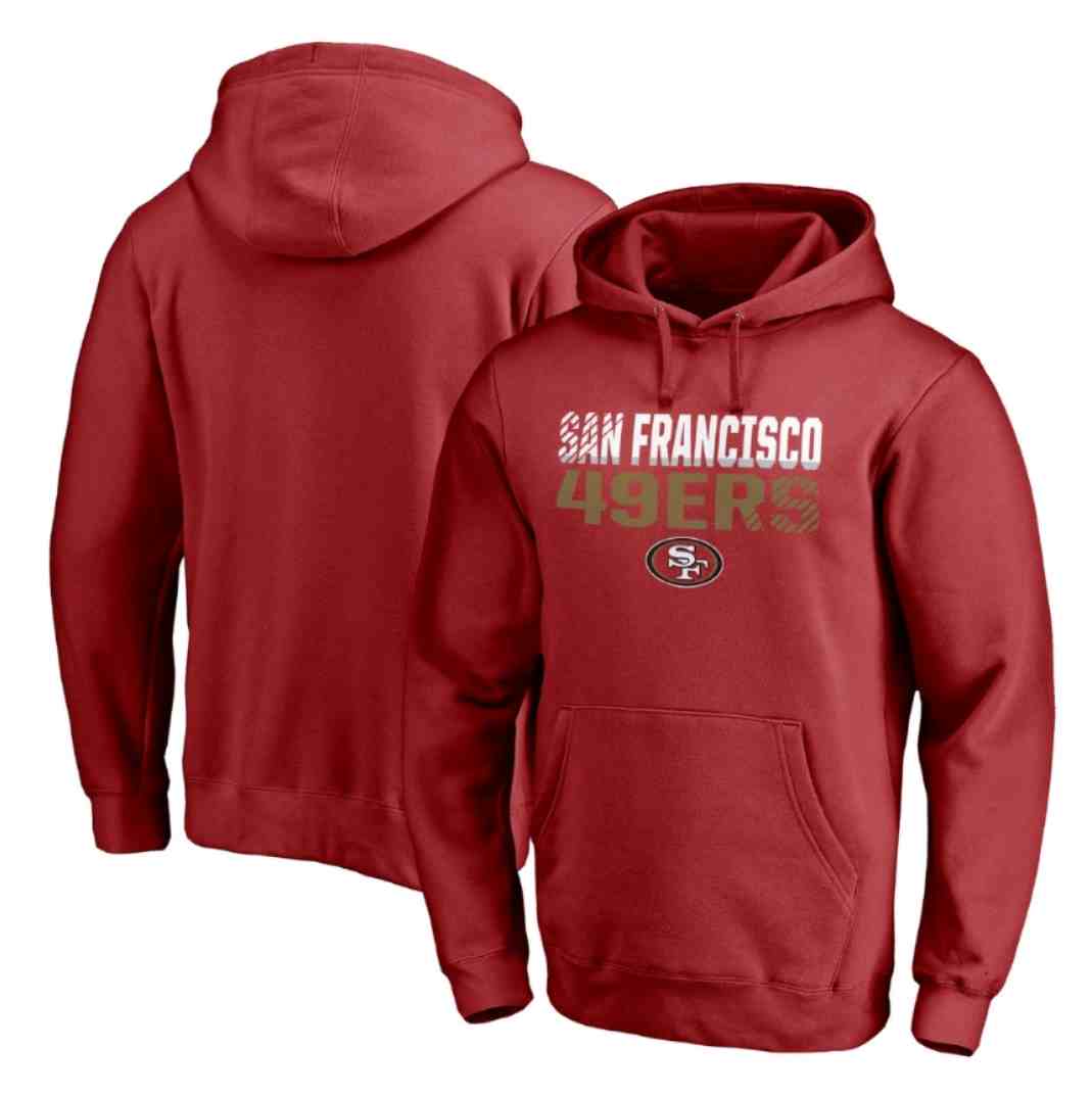 Men's San Francisco 49ers Anthracite Sideline Circuit Pullover Performance Hoodie