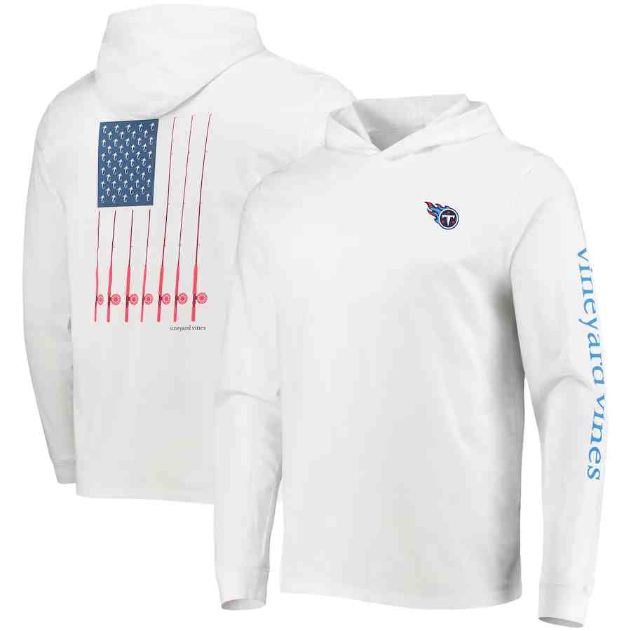 Men  Tennessee Titans  White Performance Pullover Hoodie