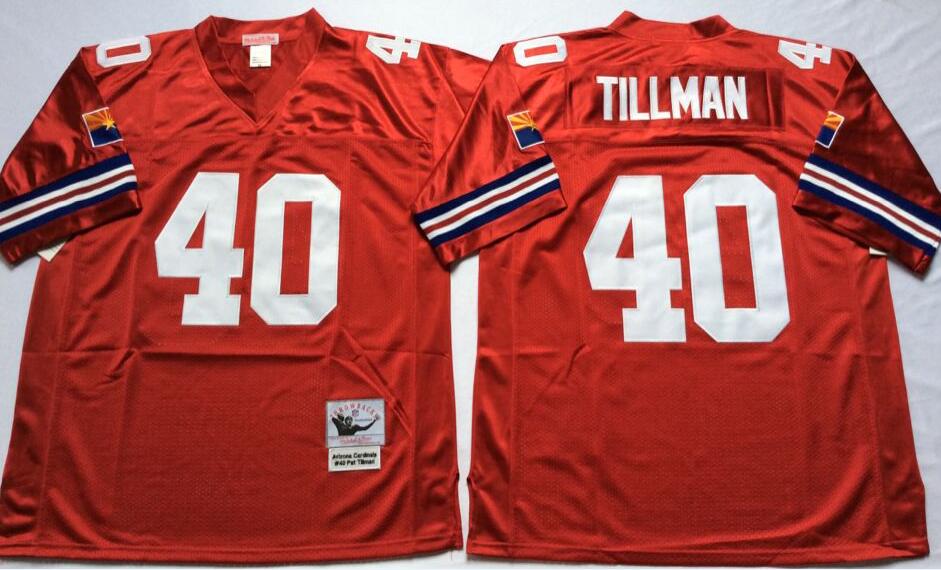 Arizona Cardinals 40 Pat Tillman 2000 Throwback Red Jersey