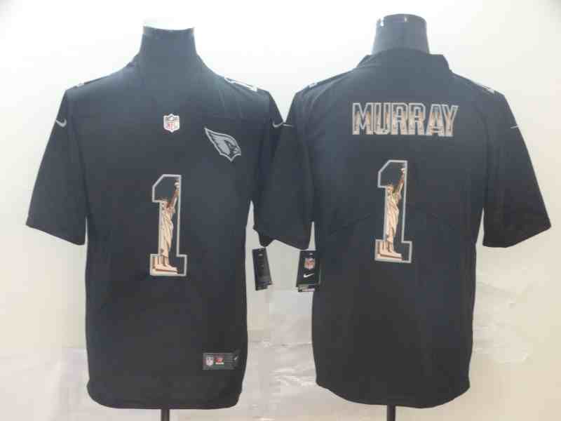 Nike Cardinals 1 Kyler Murray Black Statue of Liberty Limited Jersey