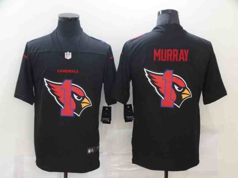 Nike Cardinals 1 Kyler Murray Black Shadow Logo Limited Jersey