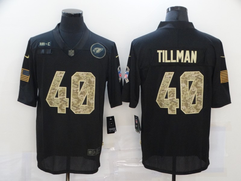 Arizona Cardinals 40 Pat Tillman Hopkins Black Camo 2020 Salute To Service Limited Jersey