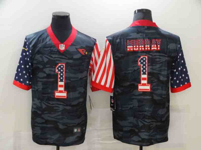 New Nike Arizona Cardinals 1 Murray 2020 Nike USA Camo Salute to Service Limited Jersey