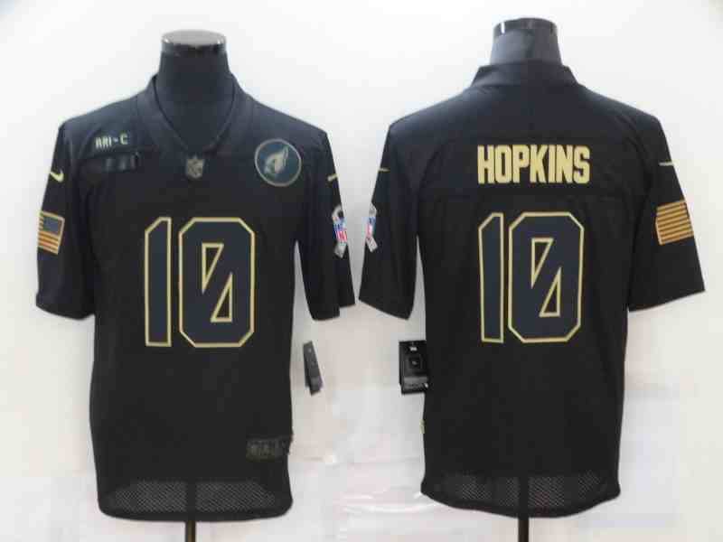 Nike Cardinals 10 DeAndre Hopkins Black 2020 Salute To Service Limited Jersey