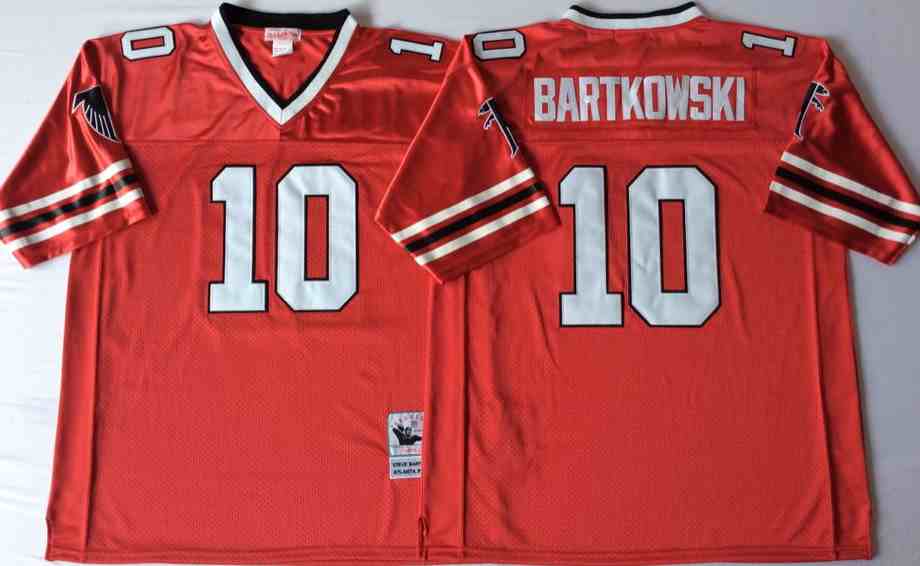 Atlanta Falcons 10 Steve Bartkowski Throwback red Jersey