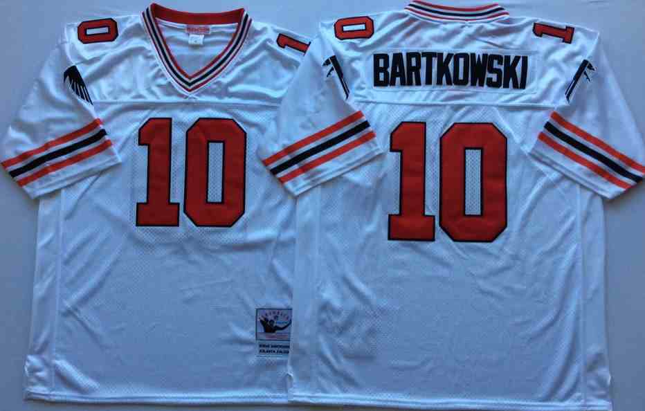 Atlanta Falcons 10 Steve Bartkowski Throwback White Jersey